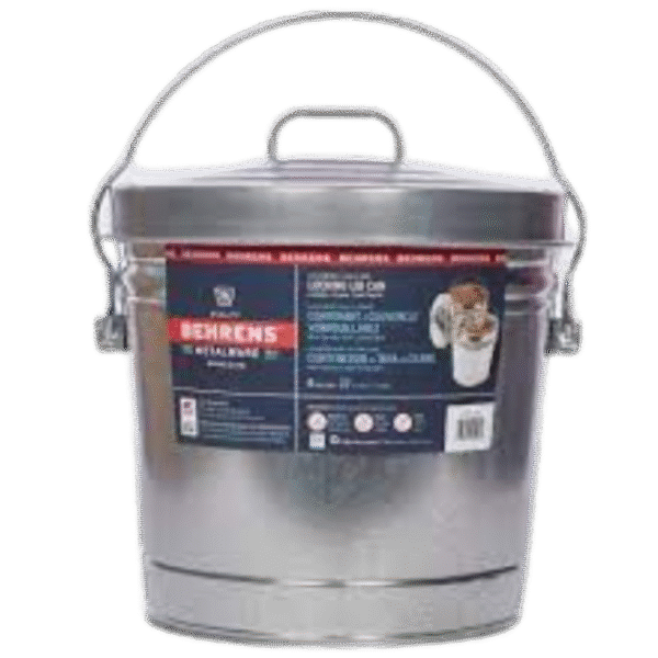 Behrens 6-Gallon Steel Locking Lid Trash Can